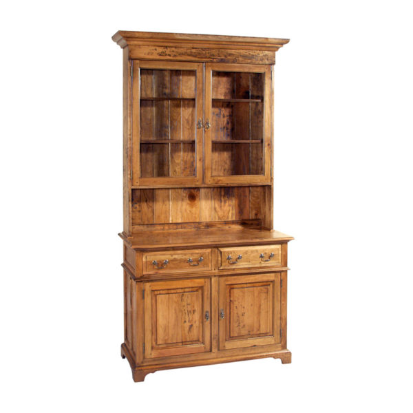 Two Door Buffet shown in Natural finish with 1-1337 Two Door Hutch by MacKenzie Dow Fine Furniture