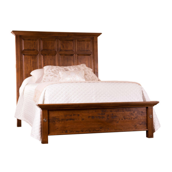 Tall Panel Bed with Shorted Foot Board by MacKenzie Dow Fine Furniture