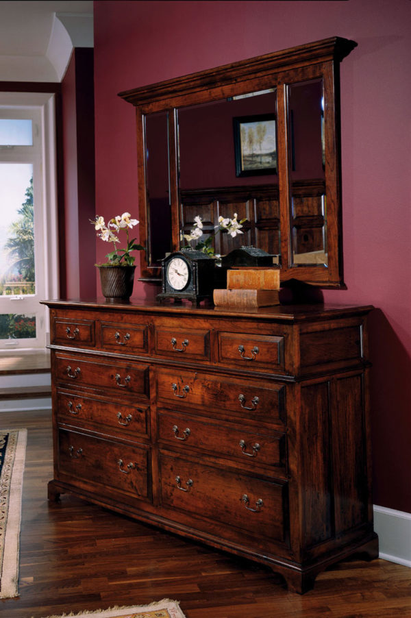 Ten Drawer Dresser shown in Wheatland finish by MacKenzie Dow Fine Furniture