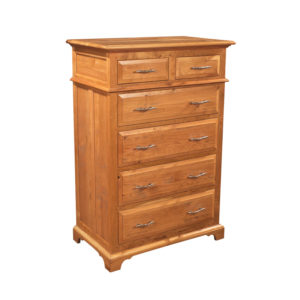 Chest with Six Drawers in Natural finish with premium hardware by MacKenzie Dow Fine Furniture