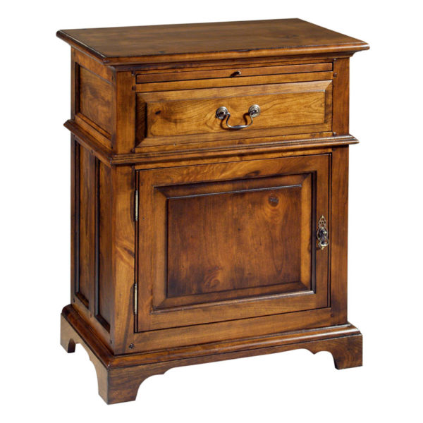 Nightstand with one door and one drawer in wheatland finish by MacKenzie Dow