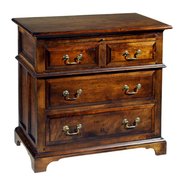 Nightstand with Four Drawers in Wheatland Finish by MacKenzie Dow Fine Furniture