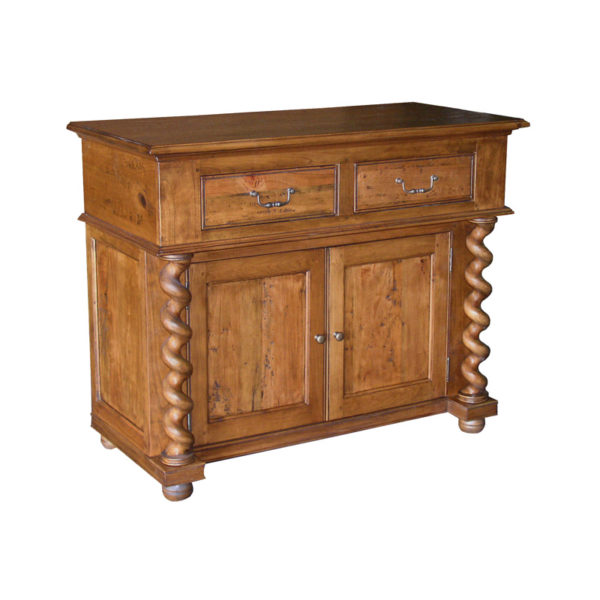English Country Nightstand in Malt finish with standard hardware by MacKenzie Dow Fine Furniture