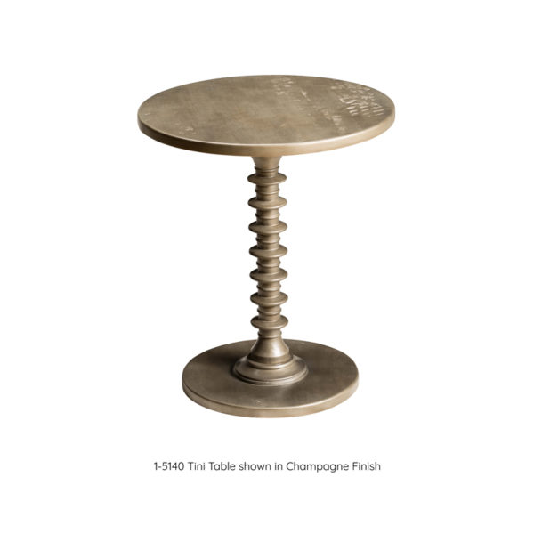 Tini Table in Champagne Finish by MacKenzie Dow Fine Furniture