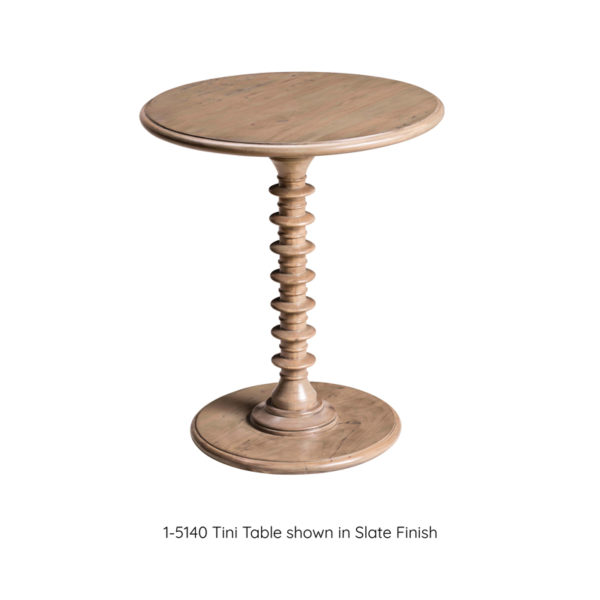 Tini Table in Slate Finish by MacKenzie Dow Fine Furniture