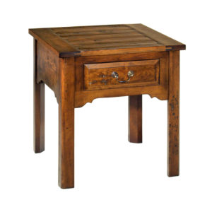 End Table with Drawer in Wheatland Finish by MacKenzie Dow Fine Furniture