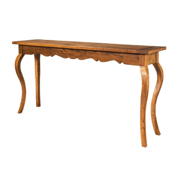 Console Table with French Legs in Malt Finish by MacKenzie Dow Fine Furniture