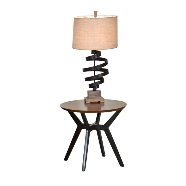 Alpine End Table in Malt and Black by MacKenzie Dow Fine Furniture