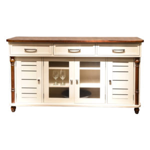 Water Edge Buffet in Antique White and Wheatland finishes by MacKenzie Dow