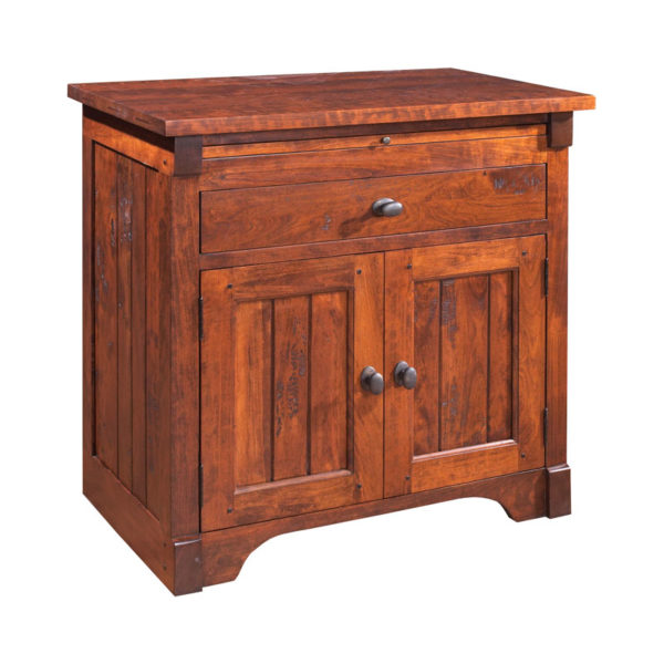 Yesterday River Nightstand with Drawer and Door in Wheatland Finish by MacKenzie Dow Fine Furniture