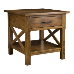 Classic Elements End Table in Malt Finish by MacKenzie Dow