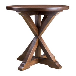 Plaza Round Side Table in Wheatland Finish by MacKenzie Dow Fine Furniture