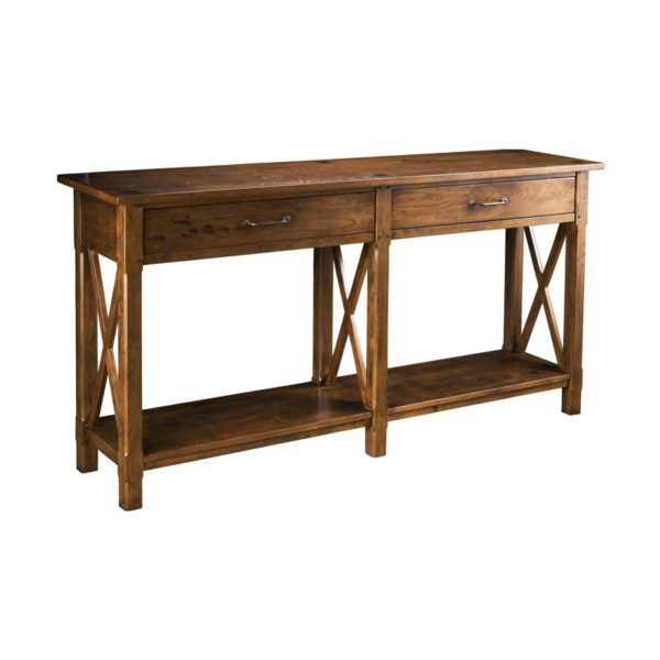 Classic Elements Console Table on Wheatland Finish by MacKenzie Dow Fine Furniture