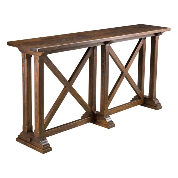 Plaza Console Table in Wheatland Finish by MacKenzie Dow Fine Furniture