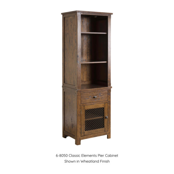 Classic Elements Pier Cabinet in Wheatland Finish by MacKenzie Dow Fine Furniture