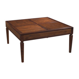 Hyde Park Square Cocktail Table in two tone finish by MacKenzie Dow Fine Furniture