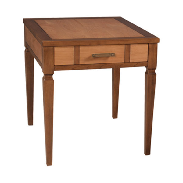 Hyde Park End Table in Two Tone Finish by MacKenzie Dow Fine Furniture