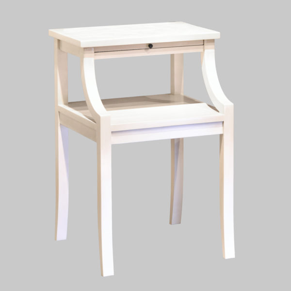 Telephone Table in a Solid White Finish by MacKenzie Dow Fine Furniture