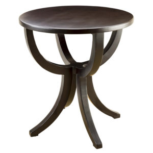 Piccadilly Round Side Table in Porter Finish by MacKenzie Dow Fine Furniture