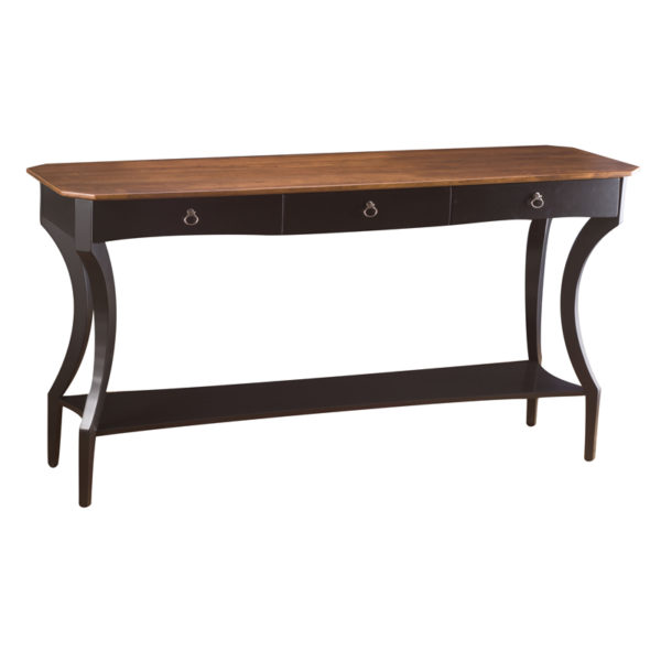 Berkley Console Table in Black and Malt Finish by MacKenzie Dow Fine Furniture