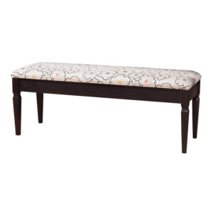 Hyde Park Console Bench in Solid Black Finish by MacKenzie Dow Fine Furniture