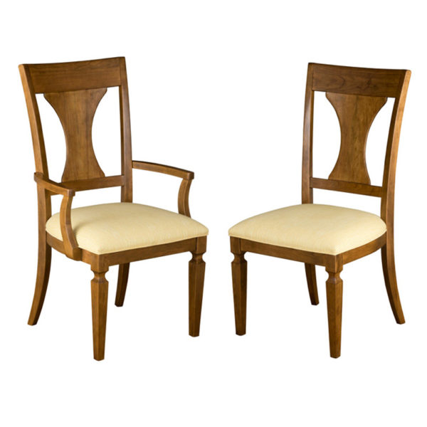 Hyde Park Chairs in Malt Finish by MacKenzie Dow Fine Furniture